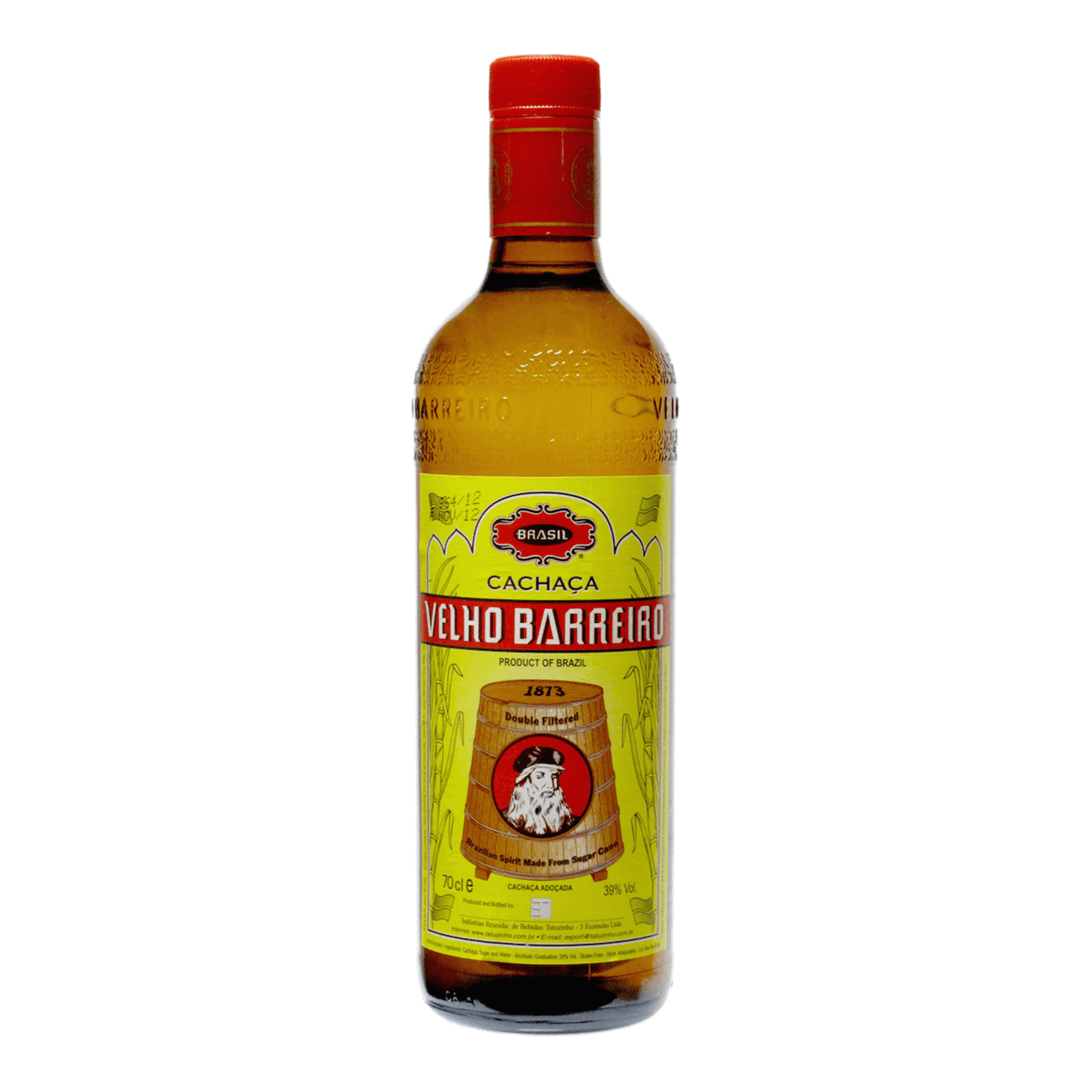 Velho Barreiro Cachaça "Yellow Label"