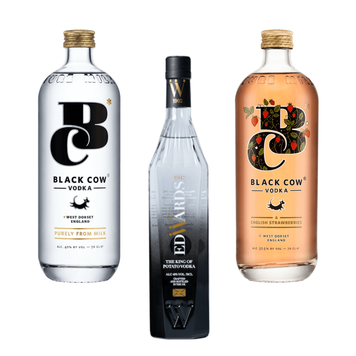 English Vodka trio