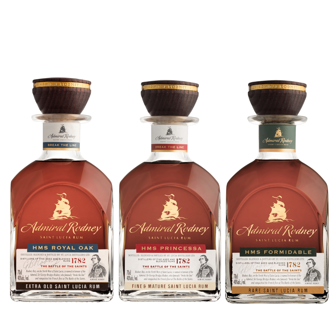 Admiral Rodney Rum Trio